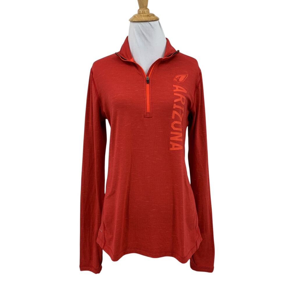 Arizona Cardinals Nike Shirt Womens M Medium Dri Fit Team Apparel Mock Neck